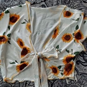 Sunflower crop top